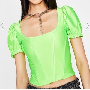 NOT YOUR TOY CORSET BLOUSE